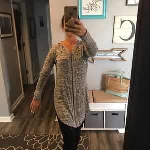 Zip up sweater with hood